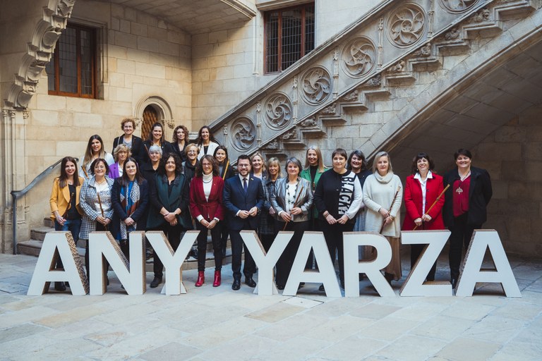 L'alcaldessa de Tàrrega, Alba Pijuan Vallverdú, assisteix a la cloenda institucional de l'Any Nativitat Yarza, la primera alcaldessa elegida democràticament a Catalunya