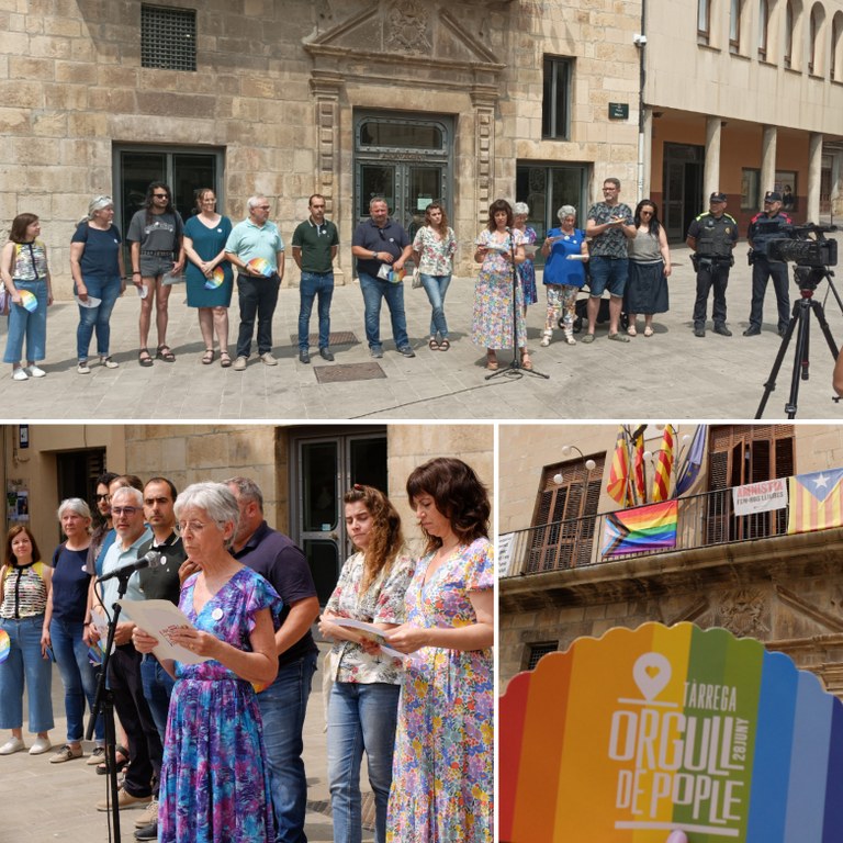 Tàrrega reivindica els drets de les persones LGBTI+ sumant-se al Dia de l'Orgull 28-J