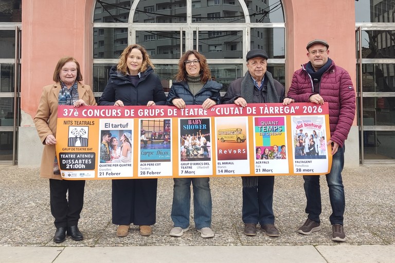Sis companyies participaran al 37è Concurs de Grups de Teatre Ciutat de Tàrrega, del 21 de febrer al 28 de març