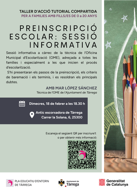 Taller xerrada sobre preinscripció