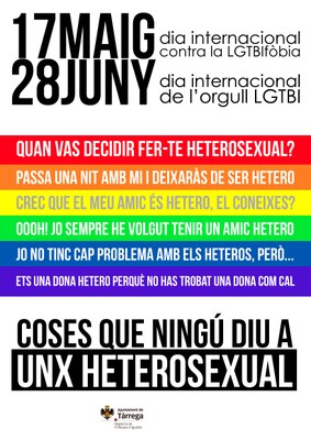 Campanya Drets LGTBI 2016 - 2