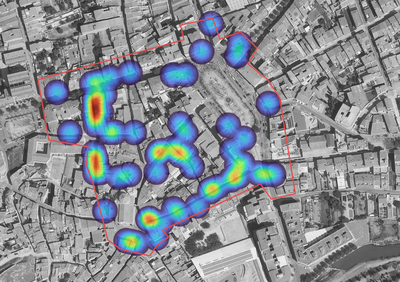 Mapa de calor locals buits