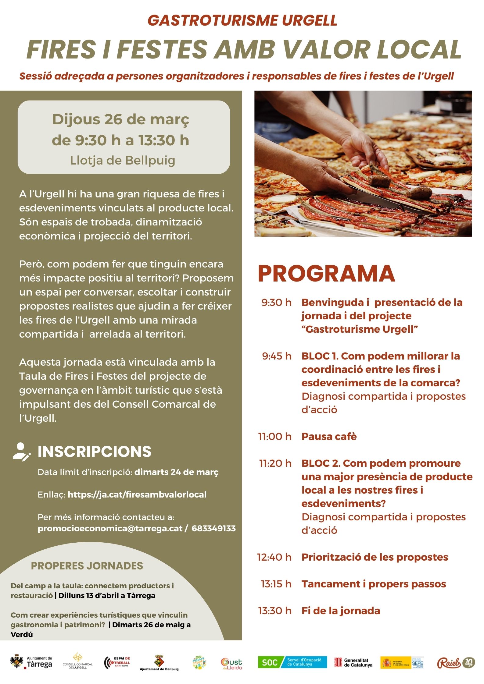 Cartell de les jornades de gastroturisme