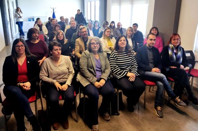 Representants d’administracions, empreses i entitats vinculades al programa han assistit la presentació a Cal Trepat