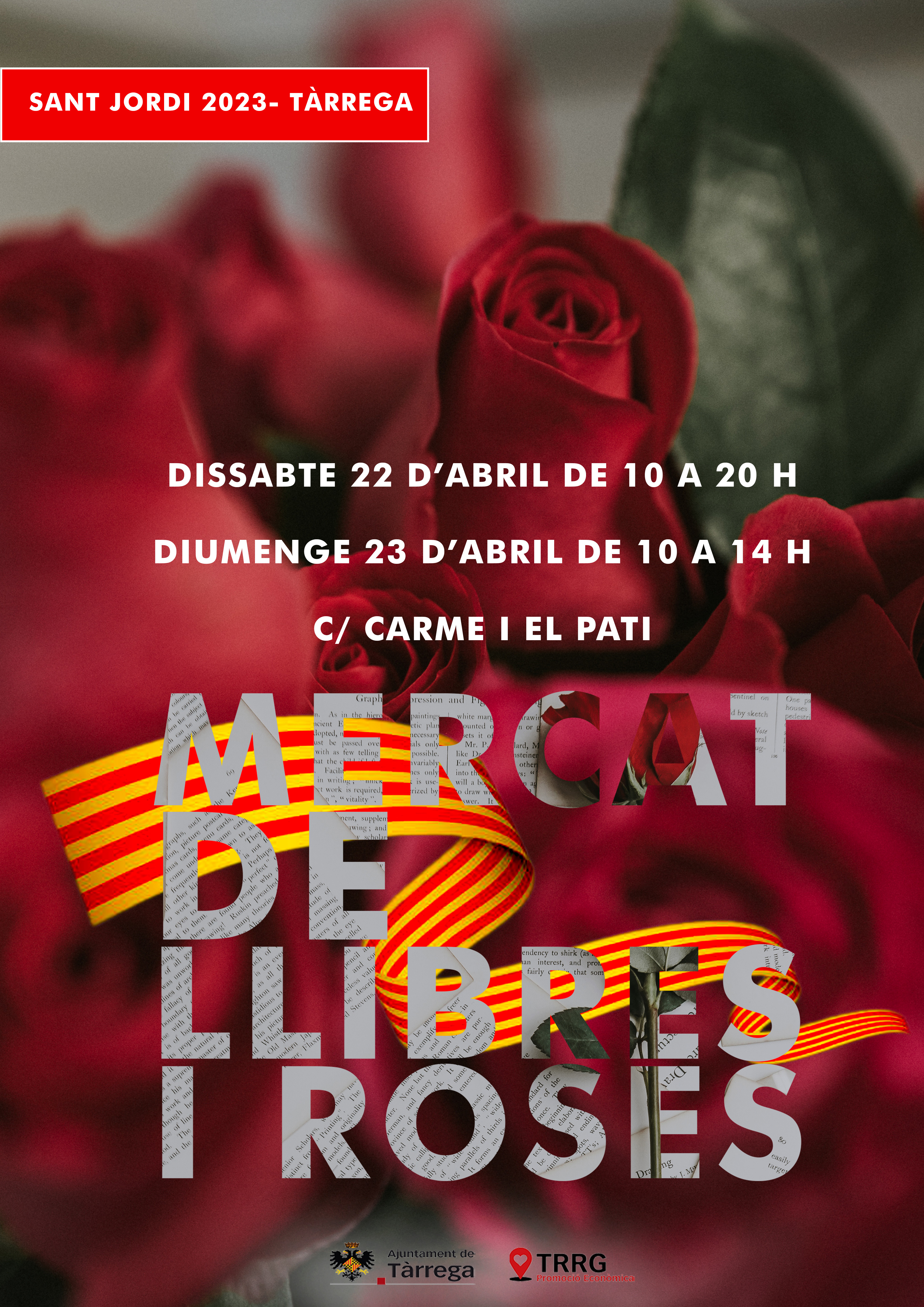 Cartell Mercat Roses i Llibres 2023