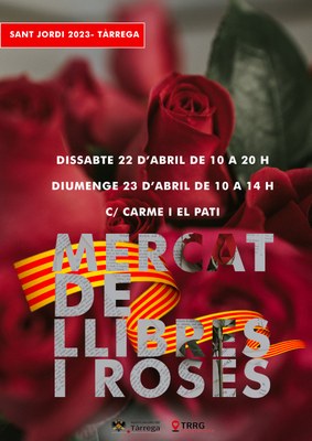 Cartell Mercat Roses i Llibres 2023