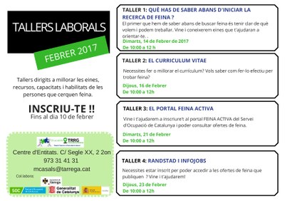 Tallers laborals febrer'17