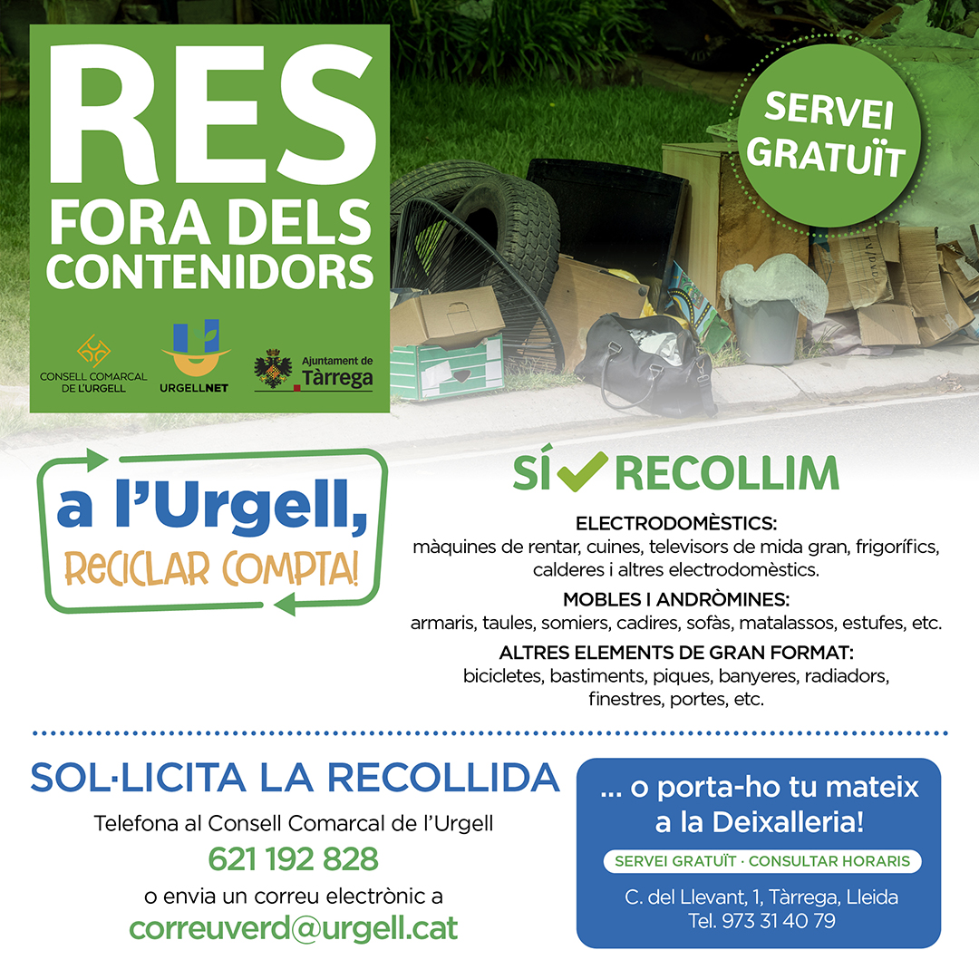 Campanya 'Res fora dels contenidors' Campanya 'Res fora dels contenidors'